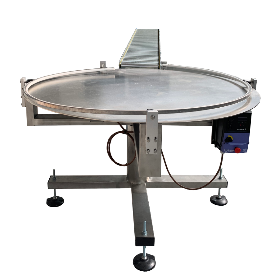 Stainless steel accumulation table
